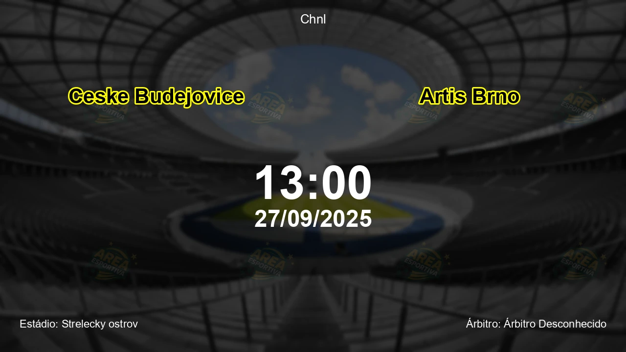 Palpite e análise do jogo Ceske Budejovice vs Artis Brno pela Chnl