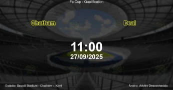 Palpite e análise do jogo Chatham vs Deal pela Fa Cup - Qualification