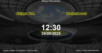 Palpite e análise do jogo Chippa Utd. vs Stellenbosch pela Betway Premiership
