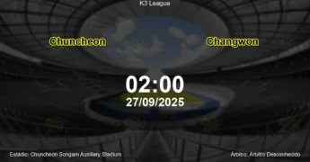Palpite e análise do jogo Chuncheon vs Changwon pela K3 League