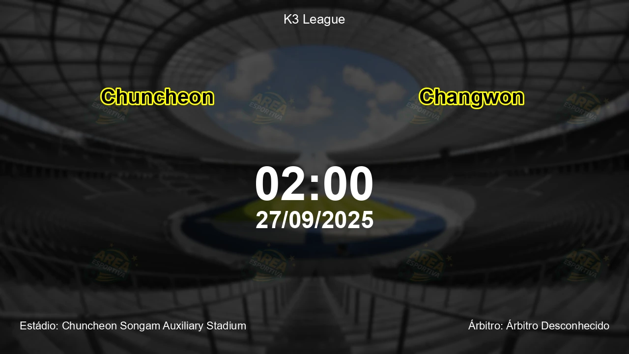 Palpite e análise do jogo Chuncheon vs Changwon pela K3 League