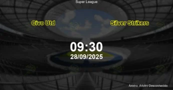 Palpite e análise do jogo Civo Utd vs Silver Strikers pela Super League