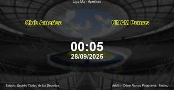 Palpite e análise do jogo Club America vs UNAM Pumas pela Liga Mx - Apertura