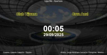 Palpite e análise do jogo Club Tijuana vs Cruz Azul pela Liga Mx - Apertura