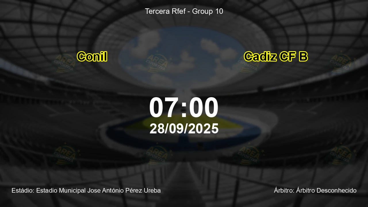 Palpite e análise do jogo Conil vs Cadiz CF B pela Tercera Rfef - Group 10