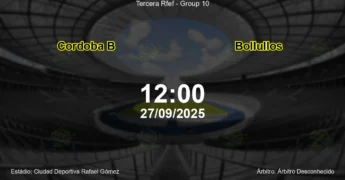 Palpite e análise do jogo Cordoba B vs Bollullos pela Tercera Rfef - Group 10