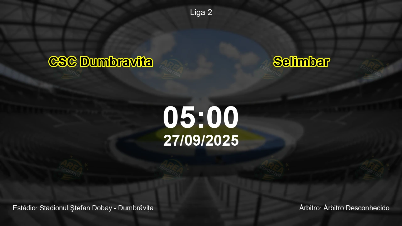 Palpite e análise do jogo CSC Dumbravita vs Selimbar pela Liga 2