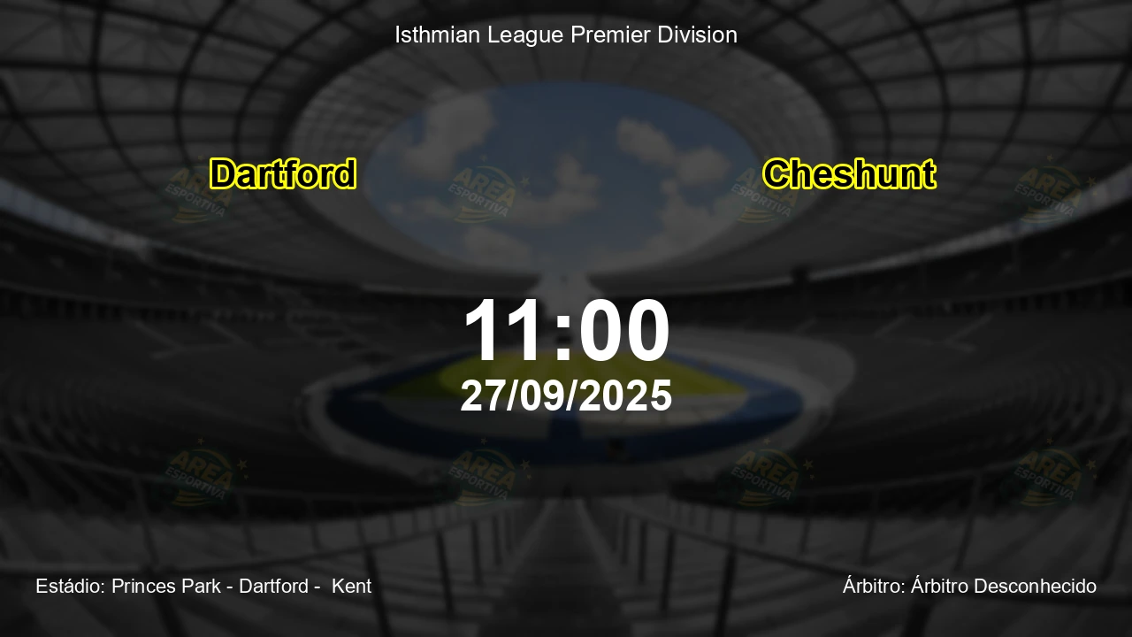 Palpite e análise do jogo Dartford vs Cheshunt pela Isthmian League Premier Division