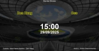 Palpite e análise do jogo Den Haag vs Oss pela Eerste Divisie
