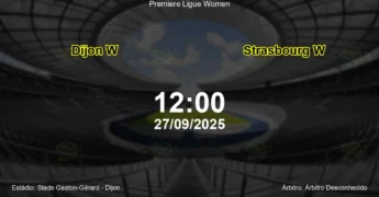 Palpite e análise do jogo Dijon W vs Strasbourg W pela Premiere Ligue Women