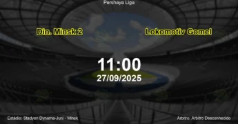 Palpite e análise do jogo Din. Minsk 2 vs Lokomotiv Gomel pela Pershaya Liga