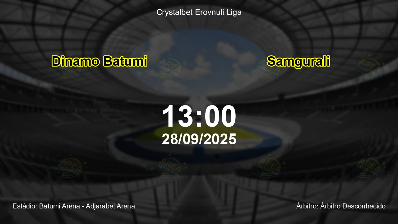 Palpite e análise do jogo Dinamo Batumi vs Samgurali pela Crystalbet Erovnuli Liga