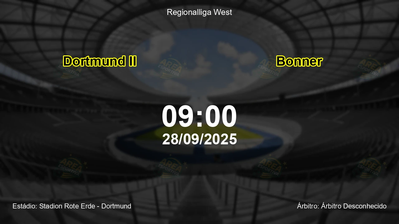 Palpite e análise do jogo Dortmund II vs Bonner pela Regionalliga West