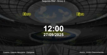 Palpite e análise do jogo Ebro vs Ejea pela Segunda Rfef - Group 2
