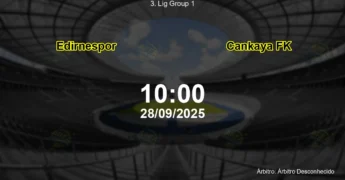 Palpite e análise do jogo Edirnespor vs Cankaya FK pela 3. Lig Group 1
