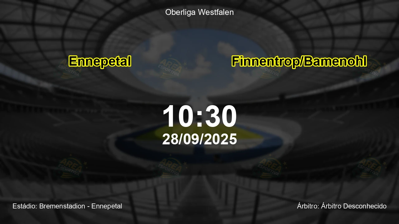 Palpite e análise do jogo Ennepetal vs Finnentrop/Bamenohl pela Oberliga Westfalen