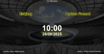 Palpite e análise do jogo Esbjerg vs Aarhus Fremad pela 1st Division
