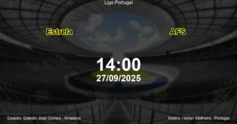 Palpite e análise do jogo Estrela vs AFS pela Liga Portugal
