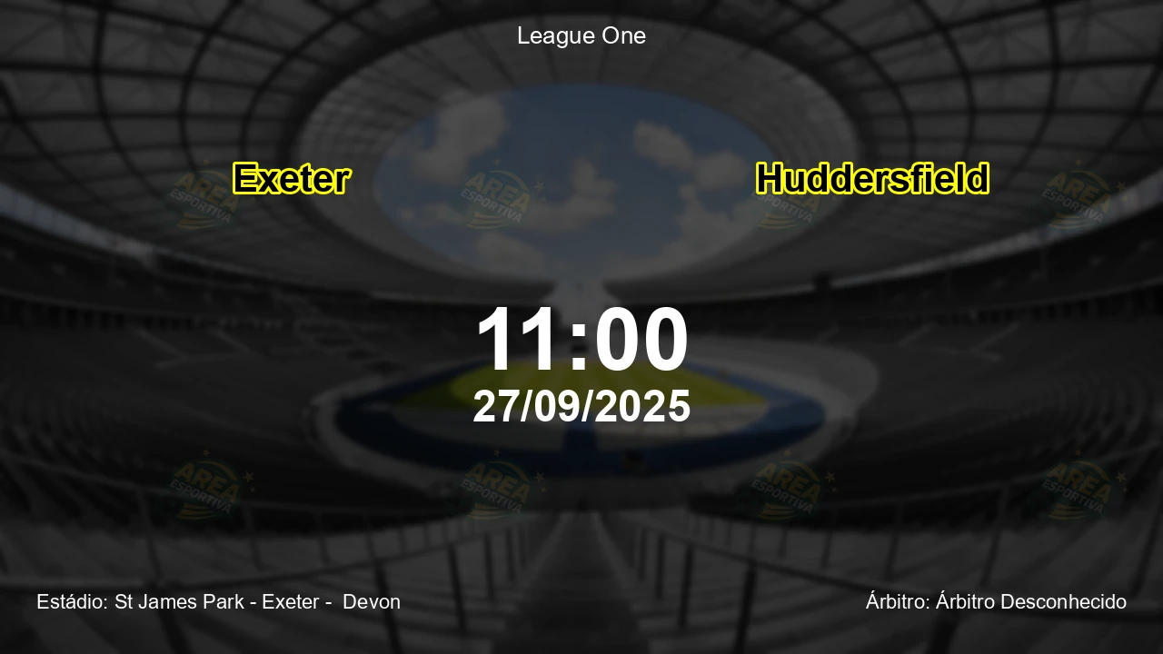 Palpite e análise do jogo Exeter vs Huddersfield pela League One