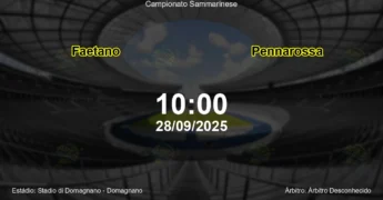 Palpite e análise do jogo Faetano vs Pennarossa pela Campionato Sammarinese