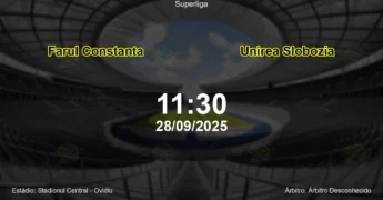 Palpite e análise do jogo Farul Constanta vs Unirea Slobozia pela Superliga