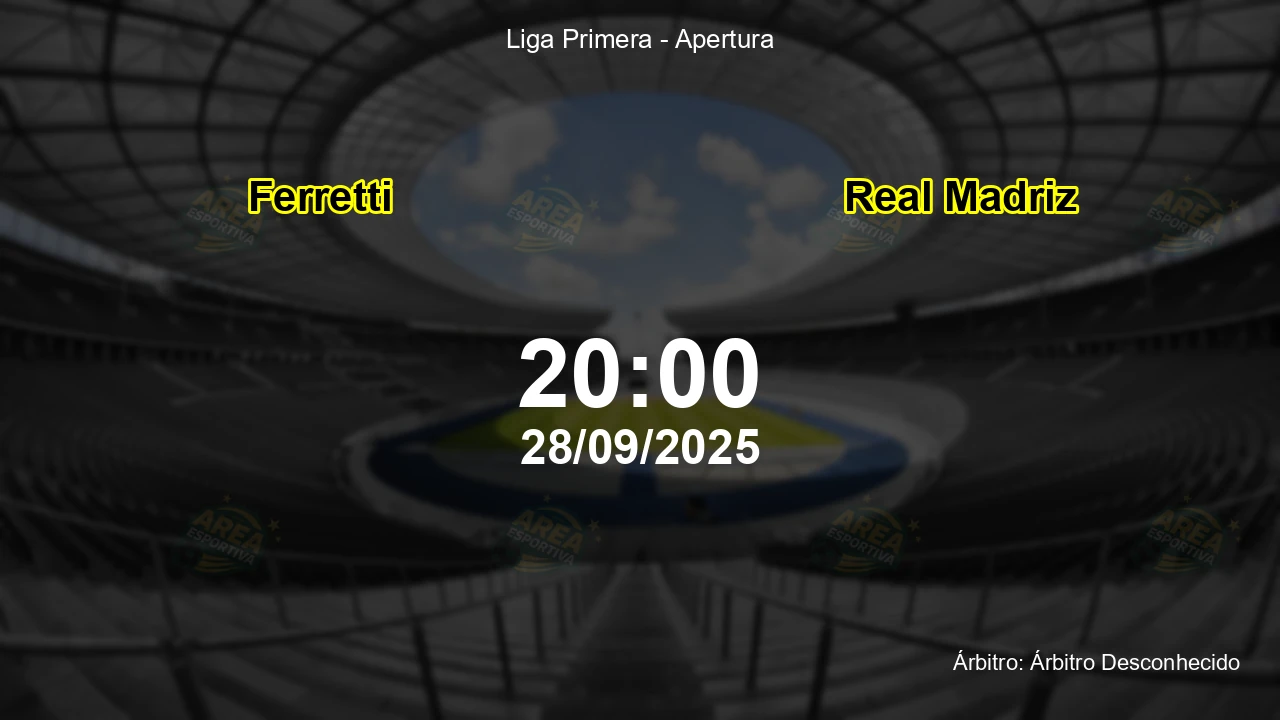 Palpite e análise do jogo Ferretti vs Real Madriz pela Liga Primera - Apertura