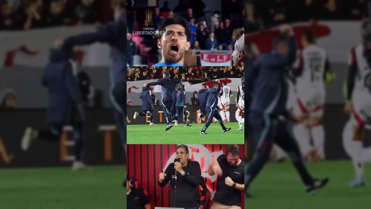 Rossi, goleiro do Flamengo, comemorando após a defesa de pênalti na Libertadores. Créditos: @flamengo / Instagram