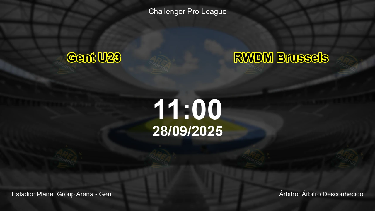 Palpite e análise do jogo Gent U23 vs RWDM Brussels pela Challenger Pro League