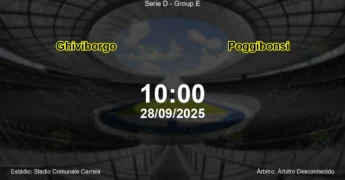 Palpite e análise do jogo Ghiviborgo vs Poggibonsi pela Serie D - Group E