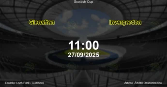 Palpite e análise do jogo Glenafton vs Invergordon pela Scottish Cup