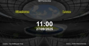 Palpite e análise do jogo Glentoran vs Larne pela Nifl Premiership