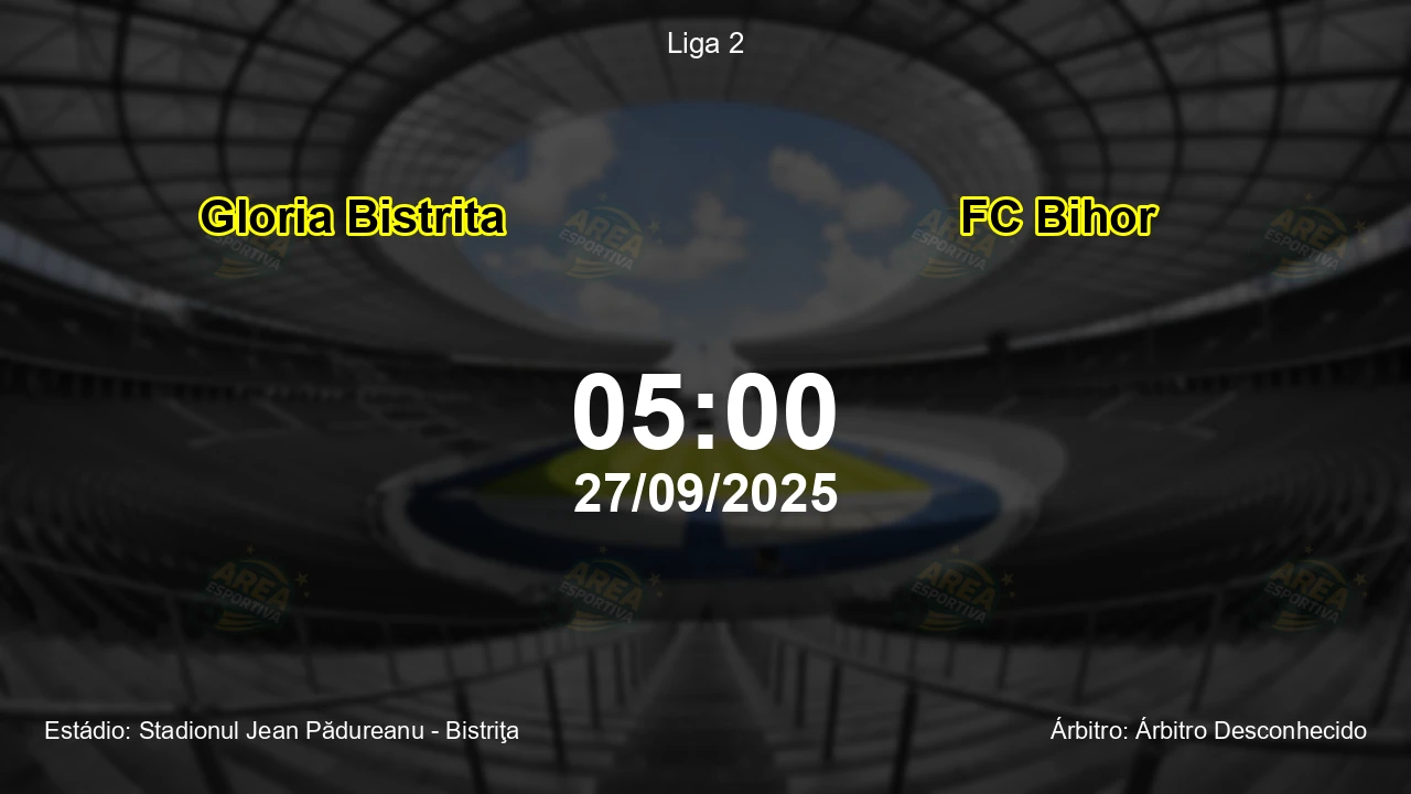 Palpite e análise do jogo Gloria Bistrita vs FC Bihor pela Liga 2