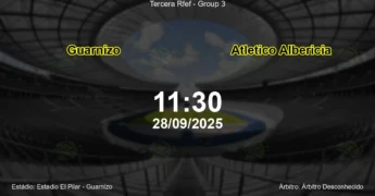 Palpite e análise do jogo Guarnizo vs Atletico Albericia pela Tercera Rfef - Group 3