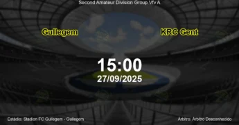 Palpite e análise do jogo Gullegem vs KRC Gent pela Second Amateur Division Group Vfv A