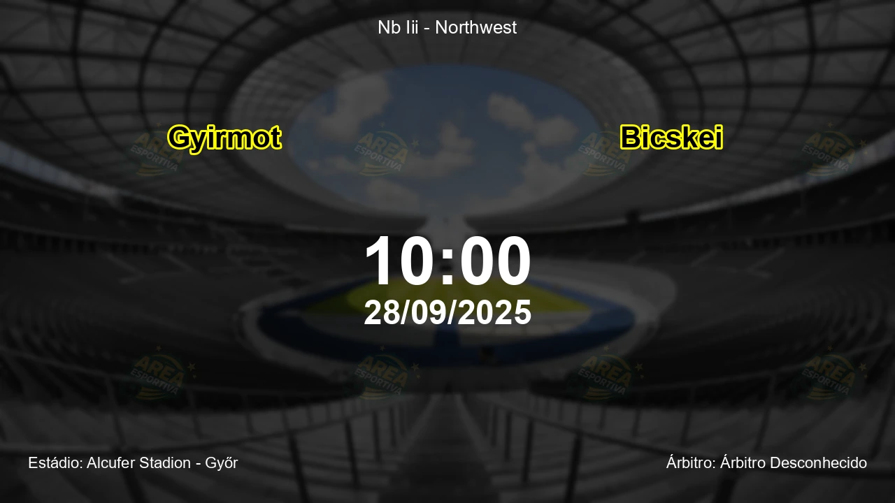 Palpite e análise do jogo Gyirmot vs Bicskei pela Nb Iii - Northwest