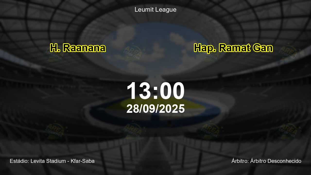 Palpite e análise do jogo H. Raanana vs Hap. Ramat Gan pela Leumit League