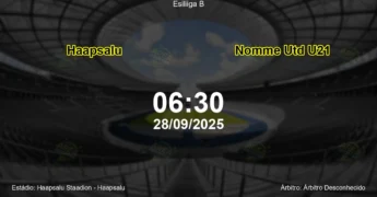 Palpite e análise do jogo Haapsalu vs Nomme Utd U21 pela Esiliiga B