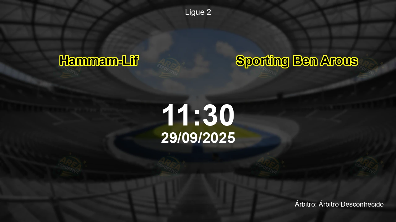 Palpite e análise do jogo Hammam-Lif vs Sporting Ben Arous pela Ligue 2