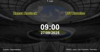 Palpite e análise do jogo Hansa Rostock vs TSV Havelse pela 3. Liga