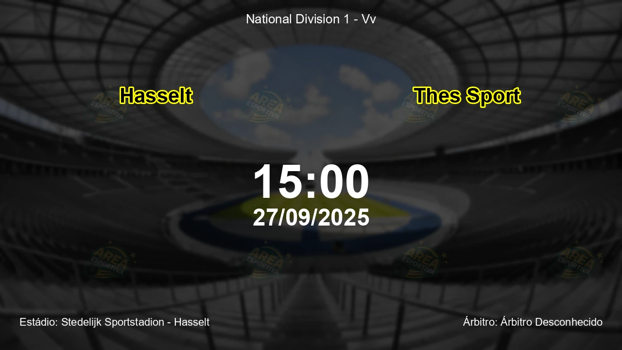 Palpite e análise do jogo Hasselt vs Thes Sport pela National Division 1 - Vv