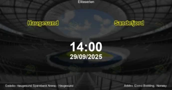 Palpite e análise do jogo Haugesund vs Sandefjord pela Eliteserien