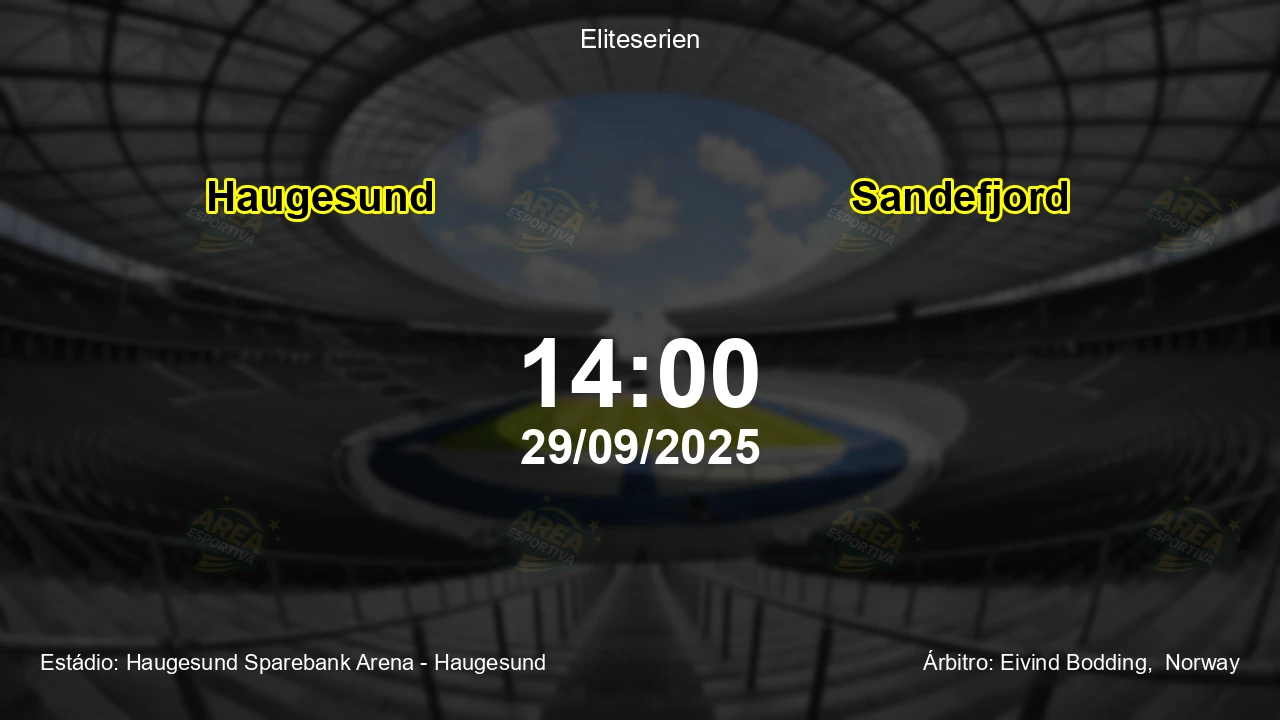 Palpite e análise do jogo Haugesund vs Sandefjord pela Eliteserien