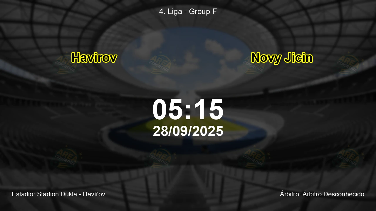 Palpite e análise do jogo Havirov vs Novy Jicin pela 4. Liga - Group F
