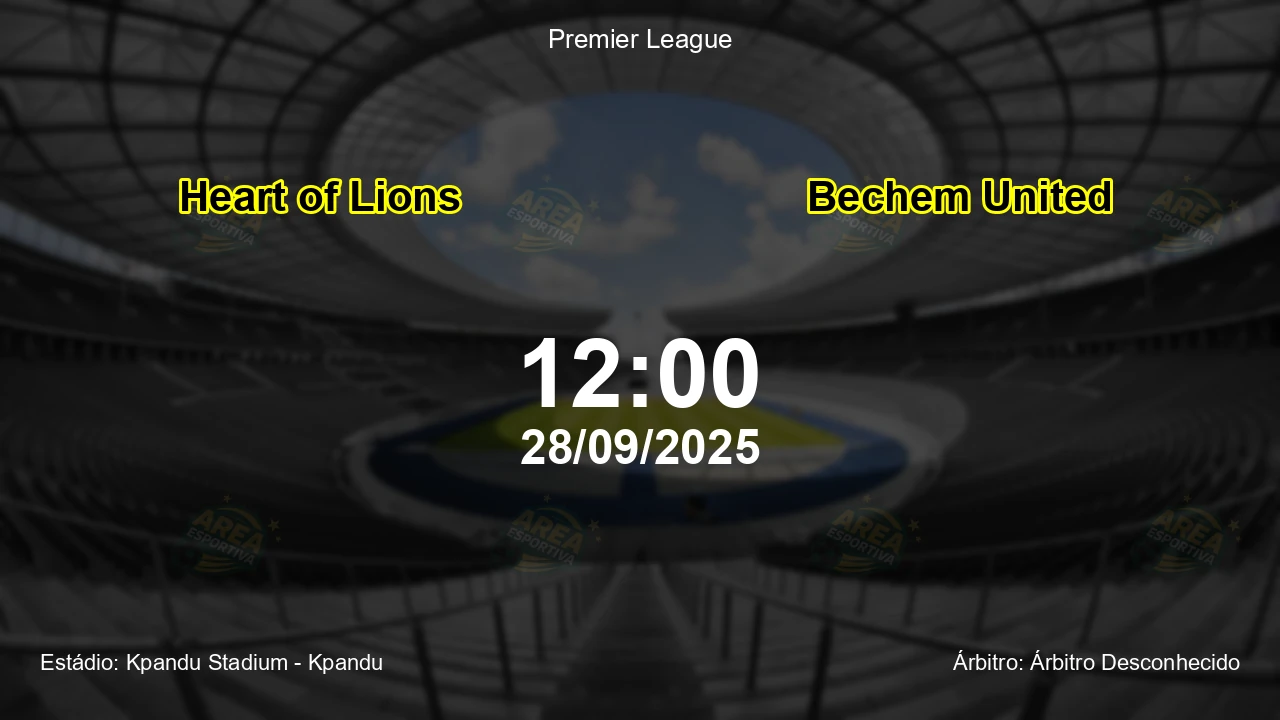 Palpite e análise do jogo Heart of Lions vs Bechem United pela Premier League