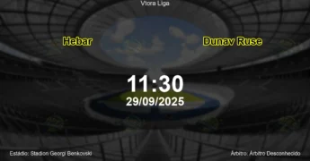 Palpite e análise do jogo Hebar vs Dunav Ruse pela Vtora Liga