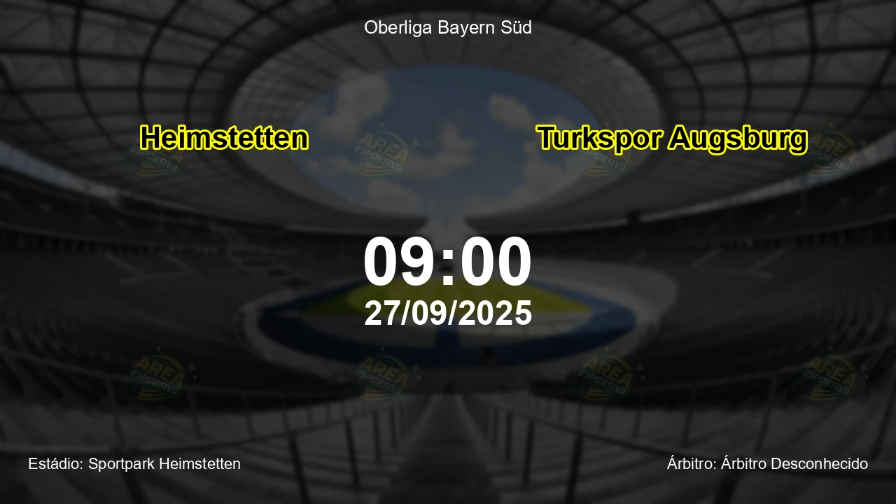 Palpite e análise do jogo Heimstetten vs Turkspor Augsburg pela Oberliga Bayern Süd