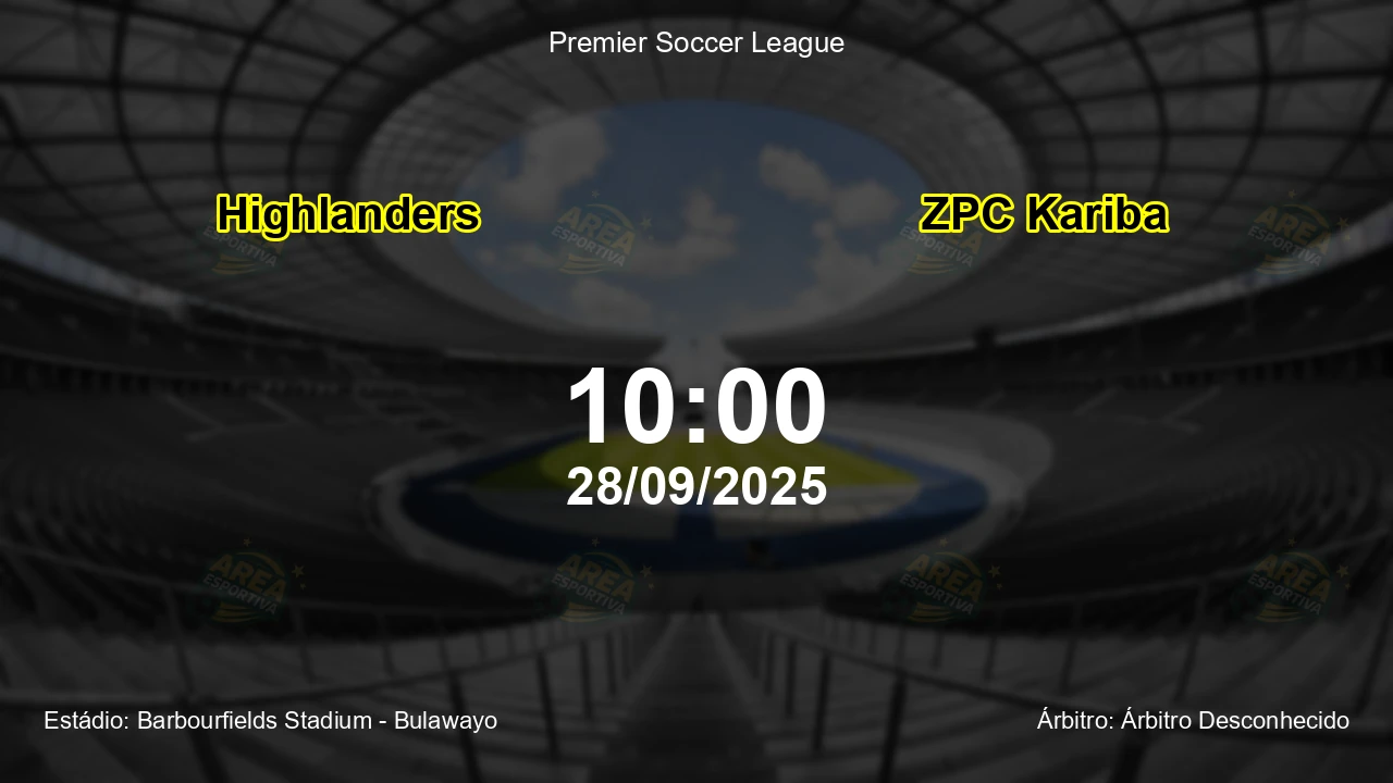 Palpite e análise do jogo Highlanders vs ZPC Kariba pela Premier Soccer League