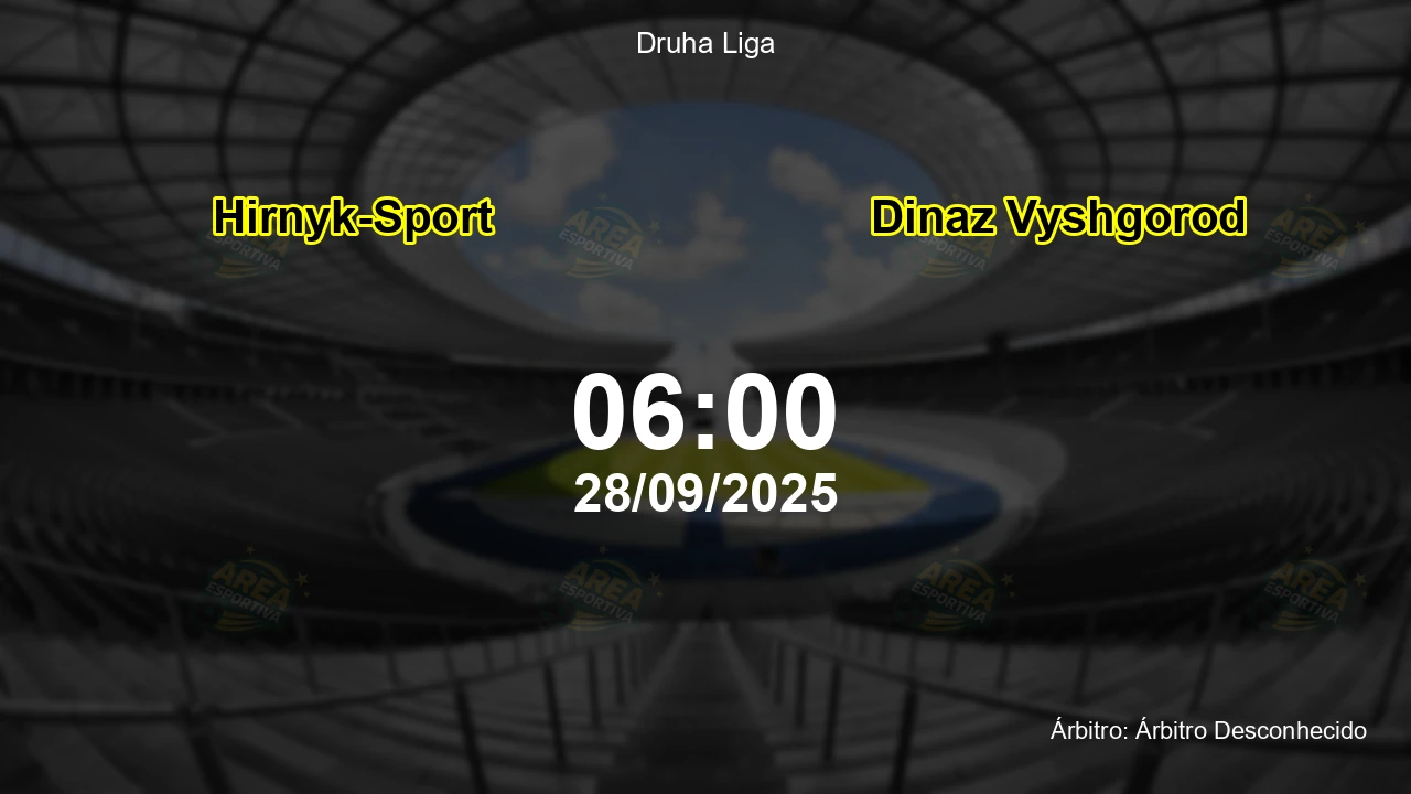 Palpite e análise do jogo Hirnyk-Sport vs Dinaz Vyshgorod pela Druha Liga