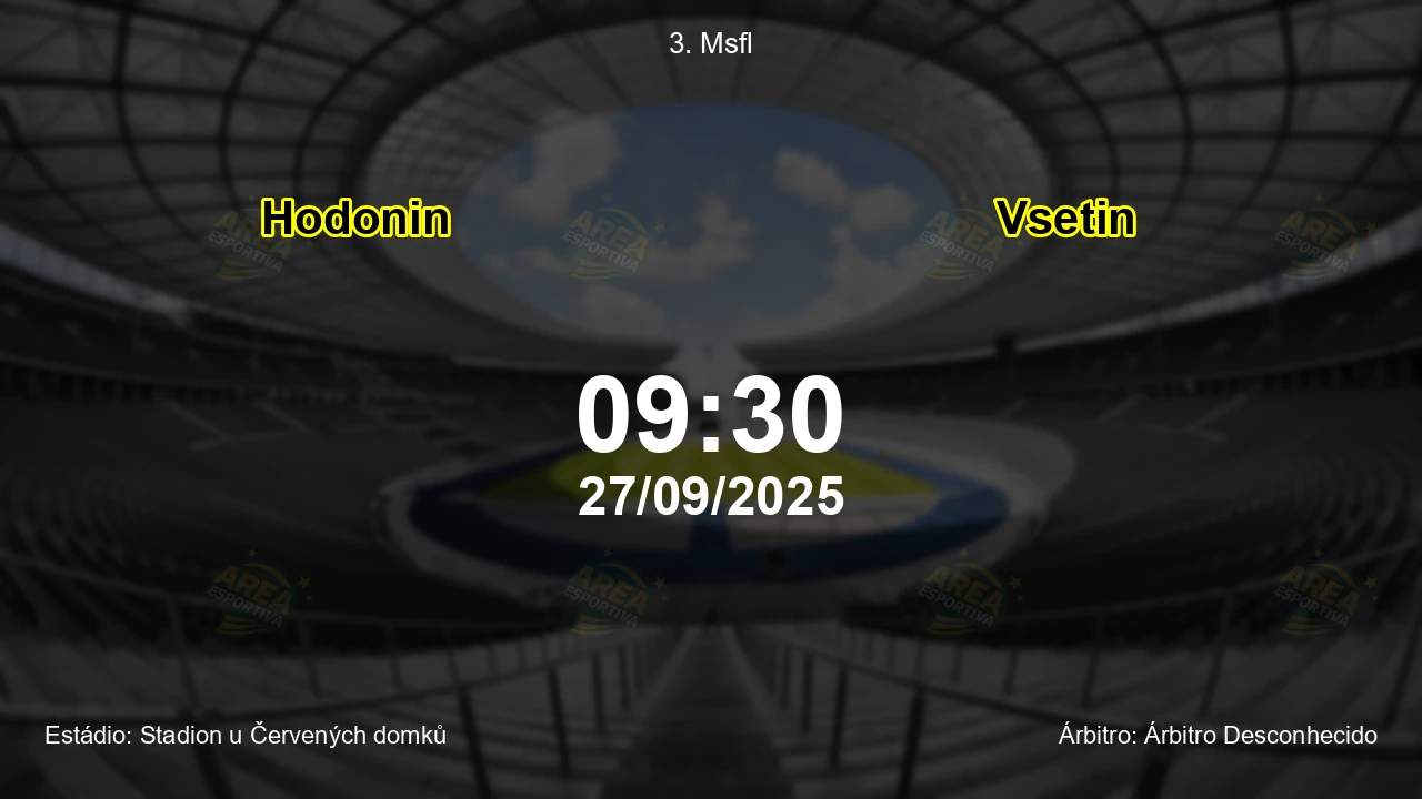 Palpite e análise do jogo Hodonin vs Vsetin pela 3. Msfl