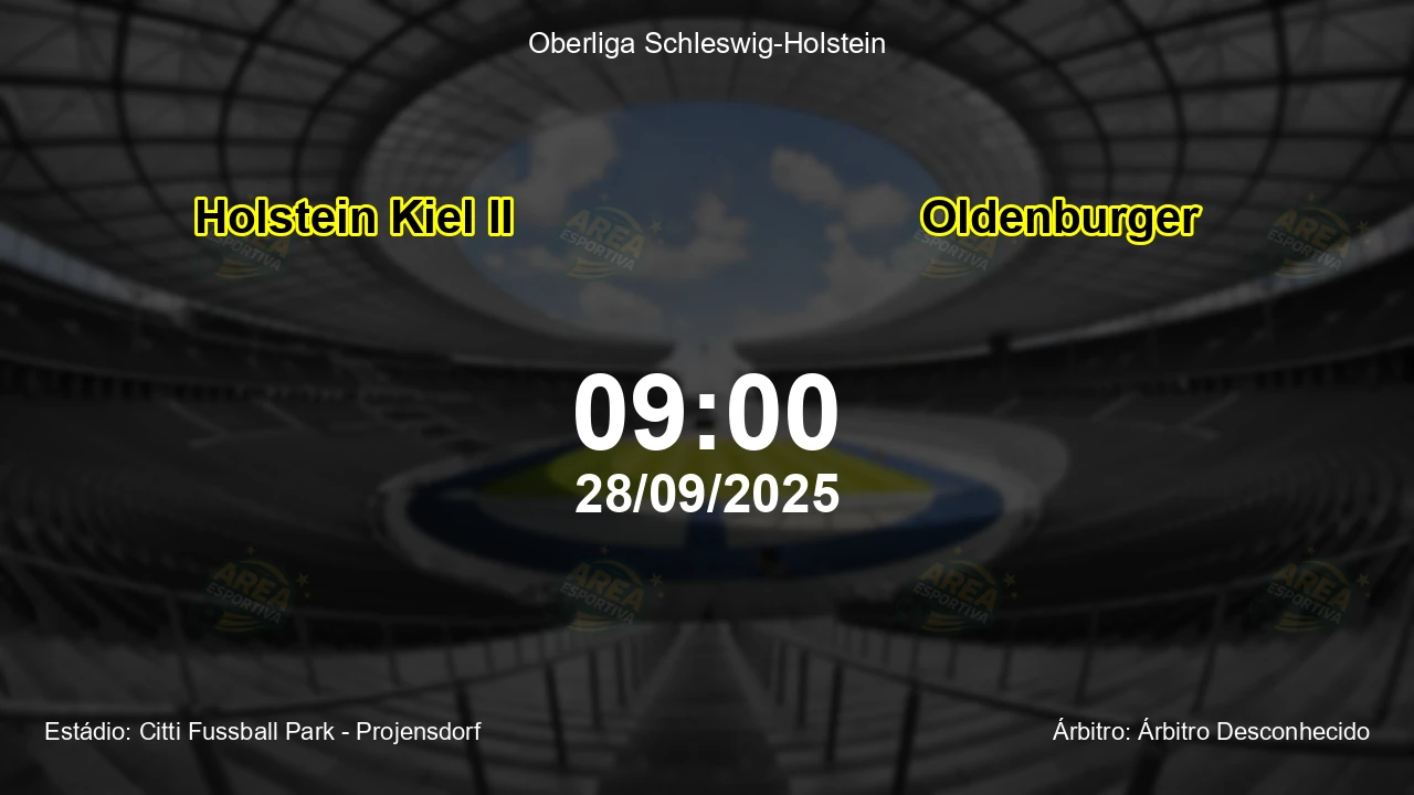Palpite e análise do jogo Holstein Kiel II vs Oldenburger pela Oberliga Schleswig-Holstein